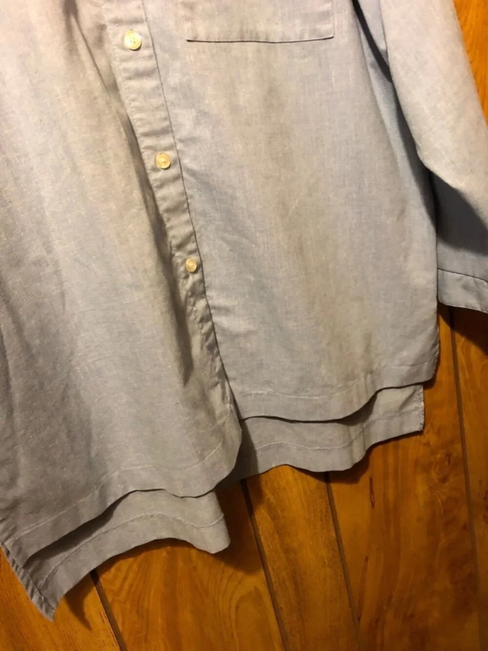 Vintage White Stag Made in USA Oversize Blue Collard Shirt Sz 14